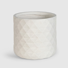 Горшок цветочный L&t pottery ромбы белый d37