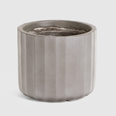 Горшок цветочный L&t pottery ребристый коричневый d24