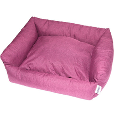 Лежак для животных Хорошка 60x50x18 см темно-розовый