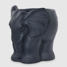 Кашпо для цветов L&t pottery слоник серый 39х30х35см