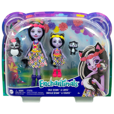 Набор игровой Mattel Enchantimals Сестрички с питомцами Сейдж и Сабелла Скунс