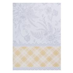 Кухонное полотенце Cleanelly Bouquet белое с жёлтым 50х70 см (ПЦ-556-4840)