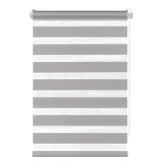 Рулонная штора FixLine Amigo Base День-Ночь серая 65х160 см