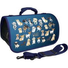 Сумка-переноска для животных Foxie Dogs S21-P-DOGS-M 50х25х28 см