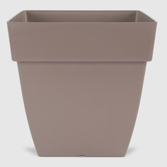 Кашпо квадратное Artevasi capri 35см серо-коричневое