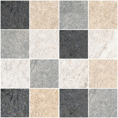 Мозаика Vitra Quarstone Мозаичный Микс K9522118R001VTE0 7.5X7.5 микс