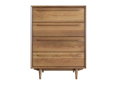 Комод на четыре ящика bruni (etg-home) коричневый 90x100x45 см.