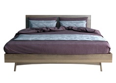 Кровать на ножках bruni (etg-home) коричневый 187x90x212 см.