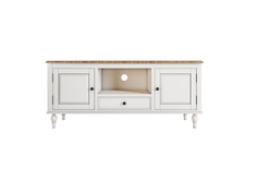 Комод под tv odri (etg-home) белый 125x54x40 см.