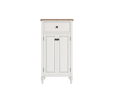 Узкий комод odri с дверками (etg-home) белый 60x120x40 см.