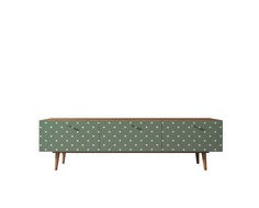 Комод berber под tv (etg-home) зеленый 180x50x45 см.