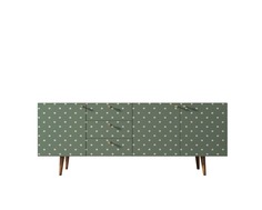 Комод berber (etg-home) зеленый 180x70x40 см.