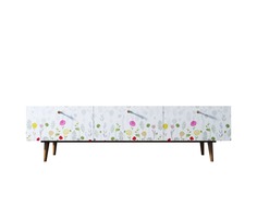 Комод berber под tv (etg-home) белый 180x50x45 см.