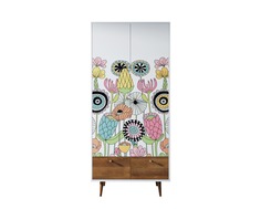 Шкаф berber (etg-home) мультиколор 90x200x50 см.