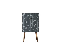 Комод на высоких ножках berber (etg-home) зеленый 70x120x45 см.