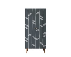 Шкаф малый двухстворчатый berber (etg-home) зеленый 80x150x70 см.