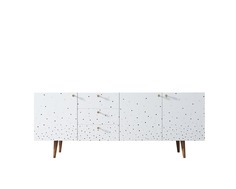 Комод berber удлиненный (etg-home) белый 180x70x40 см.