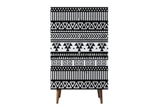 Комод высокий berber (etg-home) мультиколор 70x120x45 см.