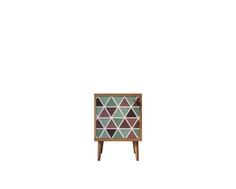 Тумбочка berber (etg-home) зеленый 50x50x45 см.