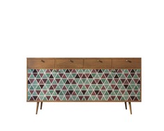 Комод berber (etg-home) зеленый 180x90x45 см.