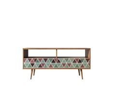 Консоль berber под tv (etg-home) зеленый 130x60x40 см.
