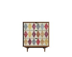 Комод bruni print (etg-home) мультиколор 90x80x45 см.