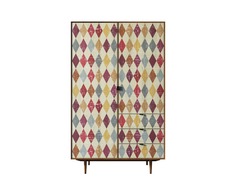 Шкаф bruni print (etg-home) мультиколор 120x195x55 см.