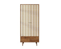 Шкаф двухстворчатый berber (etg-home) оранжевый 90x200x50 см.