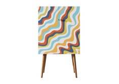 Комод на высоких ножках berber (etg-home) мультиколор 70x120x45 см.