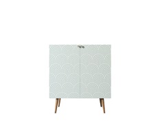 Комод berber (etg-home) зеленый 80x90x45 см.
