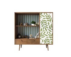 Стеллаж с нишей berber (etg-home) зеленый 125x125x45 см.