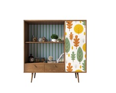 Стеллаж с нишей berber (etg-home) мультиколор 125x125x45 см.