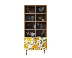 Стеллаж berber (etg-home) коричневый 90x200x40 см.