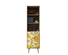 Стеллаж с ящиками berber (etg-home) коричневый 40x190x45 см.