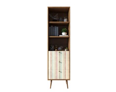Стеллаж с ящиками berber (etg-home) коричневый 40x190x45 см.
