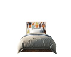 Кровать berber 48 120х200 (etg-home) оранжевый 120x140x200 см.