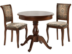 Обеденная группа стол 2 стула (аврора) коричневый 82x75x82 см. Avrora