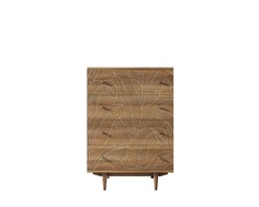 Комод boho new на 4 ящика джангл (etg-home) коричневый 70x100x45 см.