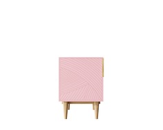Тумбочка с дверкой line (etg-home) розовый 40x50x35 см.