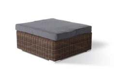 Оттоманка с подушкой лунго (outdoor) коричневый 73x33x73 см.
