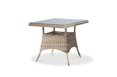 Стол соломенный айриш (outdoor) бежевый 90x75x90 см.
