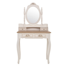 Будуарный стол poli (to4rooms) бежевый 75x140x40 см.