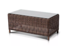 Столик журнальный макиато (outdoor) коричневый 100x42x50 см.