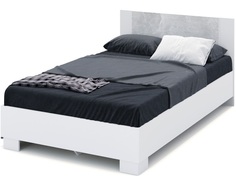 Кровать «аврора» 120*200 (империал) белый 126x85x206 см. Imperial