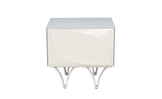 Тумбочка quadro (garda decor) белый 50x48x42 см.