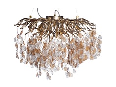 Люстра подвесная монетки (garda decor) прозрачный 50 см.