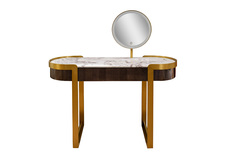 Стол с зеркалом и подсветкой sevilla (garda decor) коричневый 120x76x42 см.