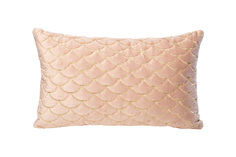 Подушка с вышивкой чешуйки розовая (garda decor) розовый 50x30 см.