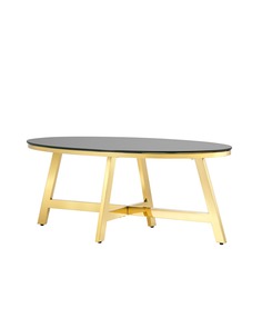 Журнальный стол альба (stoolgroup) золотой 100x40x50 см.