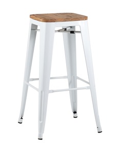 Стул барный tolix wood (stoolgroup) белый 43x77x43 см.